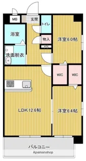 熊本県熊本市西区上熊本2丁目【マンション】の間取り