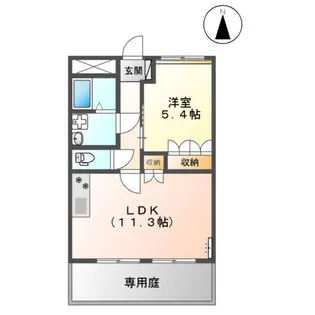 シャルムコート【1階】の間取り