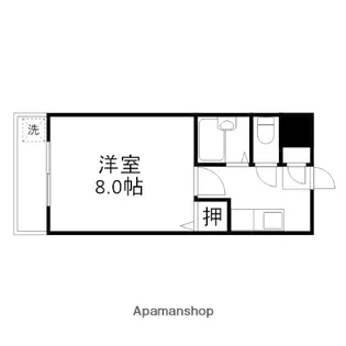 リバティーハイツ【102号室】の間取り