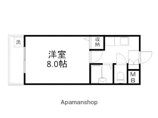 リバティーハイツ【203号室】の間取り