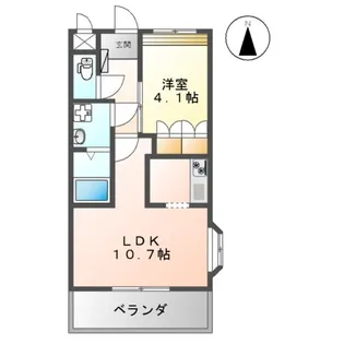 シャルムコートⅡ【2階】の間取り