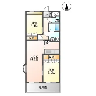 セントフィールド【106号室】の間取り