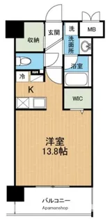 フェリーチェ古城公園【6階】の間取り