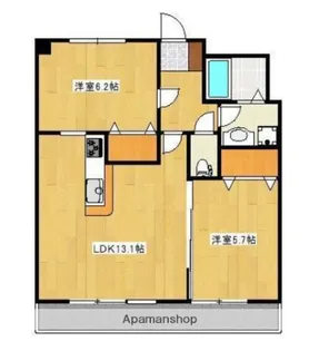 クロノス30新町Ⅱ【2階】の間取り