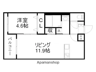 SAINT−HURST【402号室】の間取り