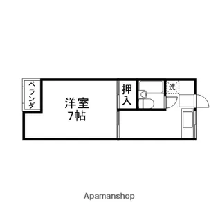 花園台コーポ【2階】の間取り