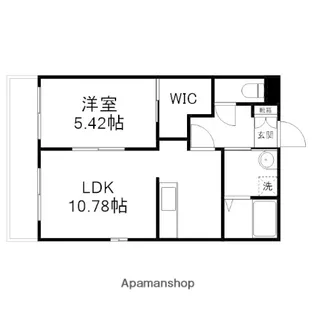 熊本県熊本市北区清水東町【マンション】の間取り