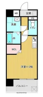 CORLUX新町【6階】の間取り