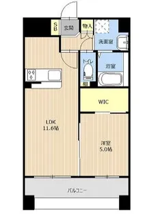 LIBTH坪井【4階】の間取り