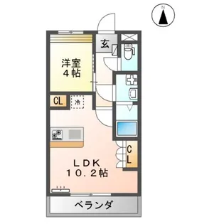 ローズガーデン【3階】の間取り