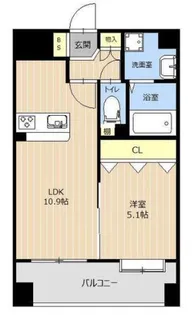LIBTH新町【2階】の間取り