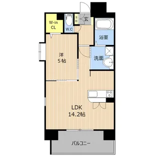 ヴァールシャトー【12階】の間取り