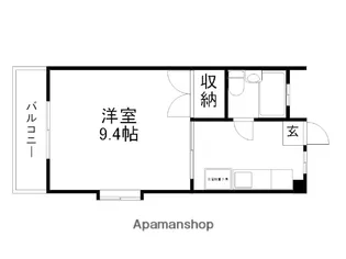 メゾンド池亀壱番館【201号室】の間取り