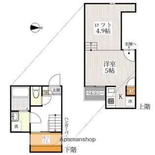 ADC京町MARE【1階】の間取り