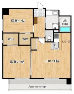 キャッスル上野 3番館【3階】の間取り