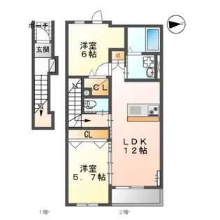 METEOR【2階】の間取り