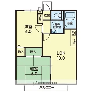 プレミール・カーサ【201号室号室】の間取り