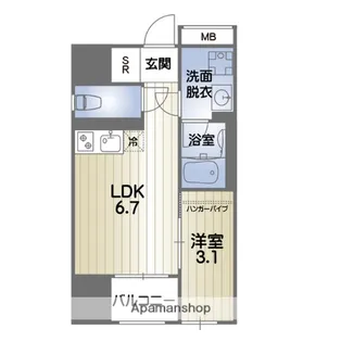 RISE KUMAMOTO EXE【2階】の間取り