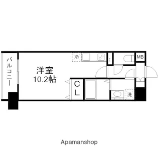 LA VIE CLAIRE TUBOI【503号室】の間取り