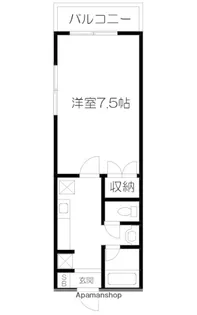 黒髪ロイヤルハイツ【2階】の間取り