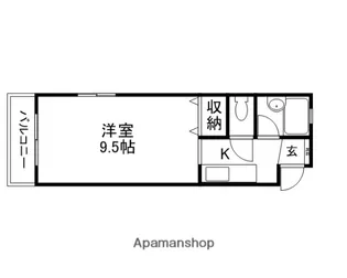熊本県熊本市西区島崎5丁目【アパート】の間取り