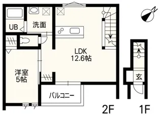 ホワイトステージSUYA【2階】の間取り