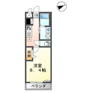 アジュール【203号室】の間取り