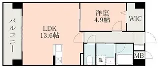 エムズマンション熊本北【10階】の間取り