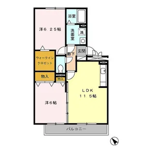 コトー鹿子木【3階】の間取り