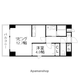 カスティージョ上林【6階】の間取り