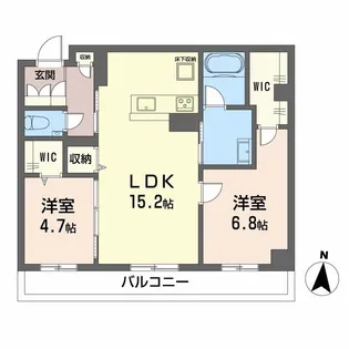 WITHPLUS上熊本駅前【1階】の間取り