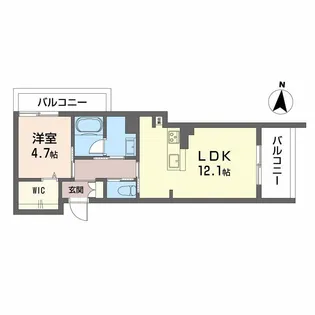 WITHPLUS上熊本駅前【3階】の間取り