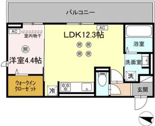 TORISIA飛田【2階】の間取り