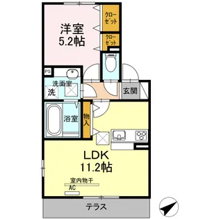 サクラハイム【1階】の間取り