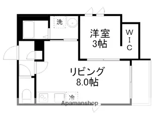 熊本県熊本市中央区本荘2丁目【アパート】の間取り