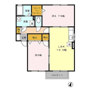 ガーデンプレイス【2階】の間取り