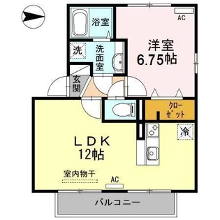 ボヌール飛田【2階】の間取り
