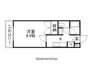 コートベネッセ上熊本【511号室】の間取り