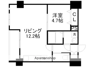 エクセレント新町【3階】の間取り