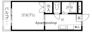 1Kの間取り画像