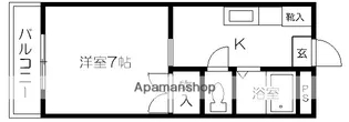 1Kの間取り画像