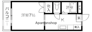 1Kの間取り画像