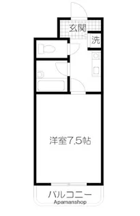 ラ・パルフェ・ド・フィネス【210号室】の間取り