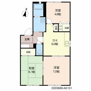 サウダージ【1階】の間取り