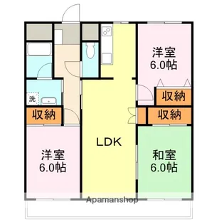 リバージュK【402号室】の間取り