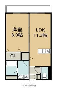 プレミール16番館【302号室】の間取り