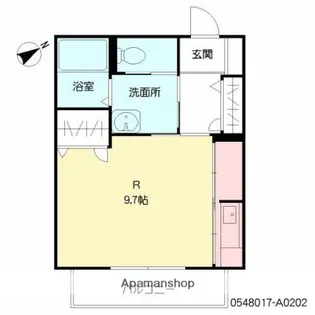 プチメゾン畑中Ⅱ【202号室】の間取り