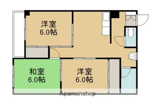 宝マンション【101号室】の間取り