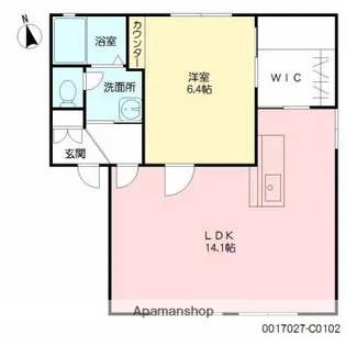 シーサイドアヴェニューC【1階】の間取り