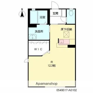 パルメゾン花園【102号室】の間取り